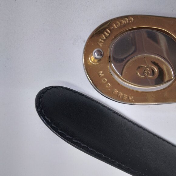 Vintage Gucci Reversible GG Black Brown Leather Belt - Picture 12 of 15
